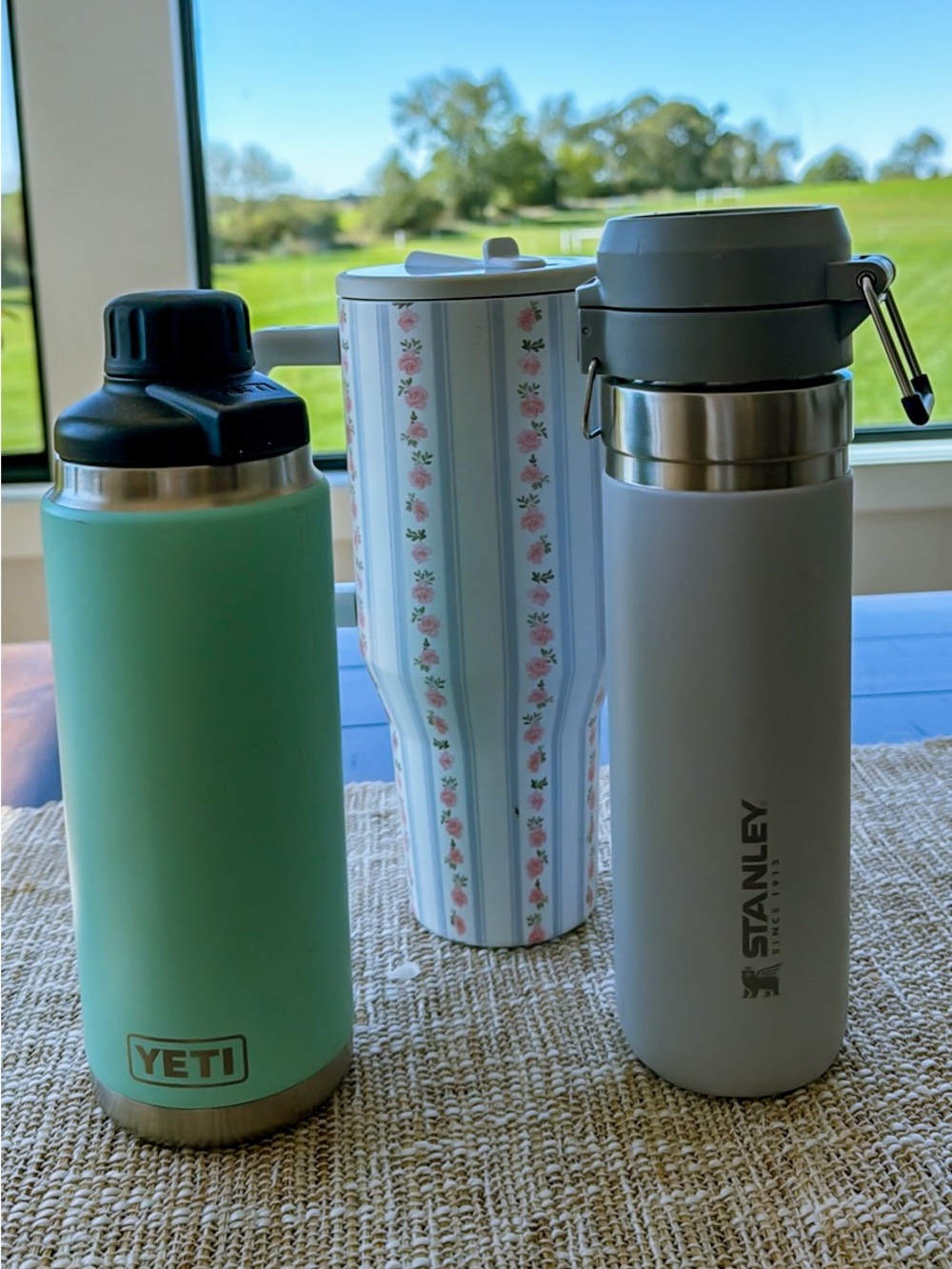 Assorted Water Bottles (YETI, STANLEY, HYDROJUG)